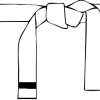 White belt 1 stripe